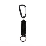 Handmade Leather Rope Woven Keychain Metal key rings Key Chains Key Holder Keyring Gifts Outdoor Survival Tactical Military
