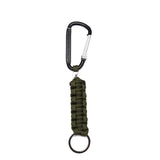 Handmade Leather Rope Woven Keychain Metal key rings Key Chains Key Holder Keyring Gifts Outdoor Survival Tactical Military