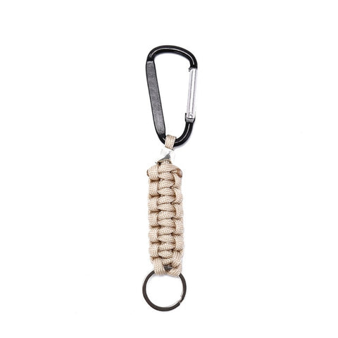 Handmade Leather Rope Woven Keychain Metal key rings Key Chains Key Holder Keyring Gifts Outdoor Survival Tactical Military